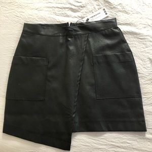 Boohoo faux leather skirt
